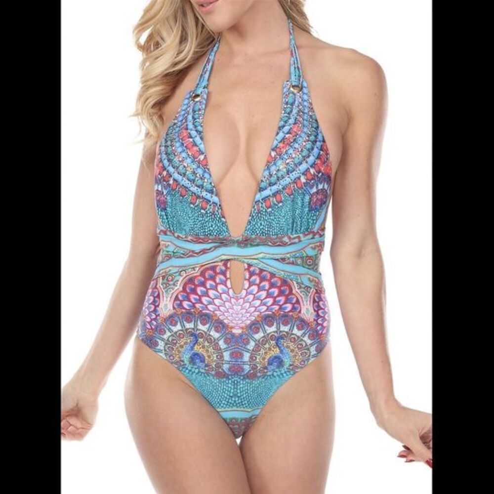 LA MODA CLOTHING
One-Piece Embellished Print Swimsuit 🔥🔥SALE